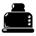Steal toaster icon , simple style