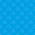 Steal toaster pattern vector seamless blue