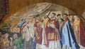 Stealing St. Mark`s body, mosaic, St. Mark`s Basilica, Venice