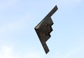 Stealth bomber in flight Royalty Free Stock Photo