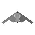 Stealth bomber. Aircraft military attack avionics anti radar Royalty Free Stock Photo