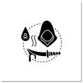 Stealth games glyph icon