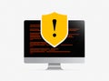 Stealthy Backdoor Attack for Code Models concept. Hacker cyber crime attack, virus, ransomware, malware, fraud, spam