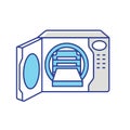 Steam autoclave RGB color icon