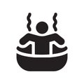 2Steam bath icon. Trendy 2Steam bath logo concept on white background from sauna collection