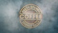 Steam Blasts Over Coffee Sign