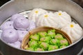 Steam Buns and kind of Chinese snacks Royalty Free Stock Photo