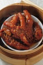 Steam chicken paw Royalty Free Stock Photo