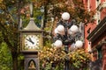 Steam Clock in Gastown District, Vancouver Royalty Free Stock Photo
