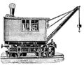 Industrial steam crane.