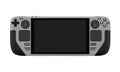 STEAM DECK game console in vector on a white background.Portable STEAM DECK game console in vector Royalty Free Stock Photo