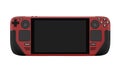 STEAM DECK game console in vector on a white background.Portable STEAM DECK game console in vector Royalty Free Stock Photo