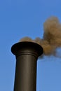Steam engine billowing smoke