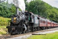 Steam Engine in the Countryside Royalty Free Stock Photo