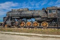 Steam engine locomotive cl L originally O, produced in 4199 units by Kolomna 1945-1955, displayed at the AvtoVAZ Technical Museum Royalty Free Stock Photo