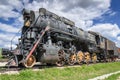 Steam engine locomotive cl L originally O, produced in 4199 units by Kolomna 1945-1955 Royalty Free Stock Photo