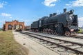 Steam engine locomotive ER type Eh2 builded at Voroshilovgrad, Brjanksk, 305 units 1934-1936, displayed at the AvtoVAZ Technical M Royalty Free Stock Photo