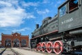 Steam engine locomotive ER type Eh2 builded at Voroshilovgrad, Brjanksk, 305 units 1934-1936, displayed at the AvtoVAZ Technical Royalty Free Stock Photo