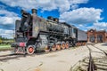 Steam engine locomotive ER type Eh2 builded at Voroshilovgrad Royalty Free Stock Photo