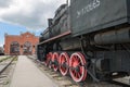 Steam engine locomotive ER type Eh2 builded at Voroshilovgrad Royalty Free Stock Photo