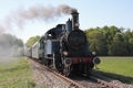 Steam engine powered train Royalty Free Stock Photo