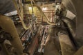 Steam engine room on multiple levels in Liberty Ship