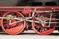 Steam engine wheels Royalty Free Stock Photo
