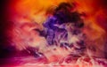 Steam flow fantasy bonfire purple colorful glow