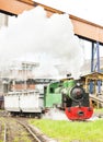 steam freight train, Kolubara, Serbia Royalty Free Stock Photo