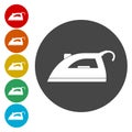 Steam iron icon Royalty Free Stock Photo