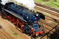 Steam locomotive Albatros in motion