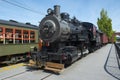 Steam locomotive Boston & Maine in Lowell, MA, USA