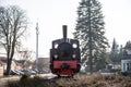 Steam locomotive in Bruchhausen-Vilsen , Germany - Februar 2 2018 Royalty Free Stock Photo