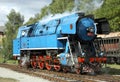 steam locomotive called Parrot & x28;477.043& x29;, depot Luzna u Rakovnik