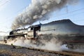 Steam locomotive 475.1 called Slechticna, SmÃÂ­chov railway station, Prague, Czech republic.