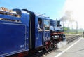 Steam Locomotive on the children's railway in Russia, Saint Petersburg