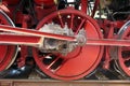 Steam locomotive detail on Royalty Free Stock Photo