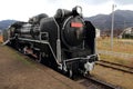 Steam locomotive at Former Taisha station Royalty Free Stock Photo