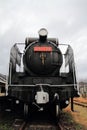 Steam locomotive at Former Taisha station Royalty Free Stock Photo