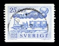 Steam locomotive, Fryckstad and passenger carriage, Centenary of