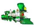 Steam locomotive illustration