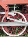 Steam locomotive power wheels detail, Resita, Romania