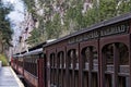 Steam locomotive pulls the Black Hills Central Railroad train Royalty Free Stock Photo