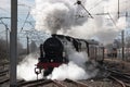 Steam locomotive 46115 Scots Guardsman, Carnforth Royalty Free Stock Photo