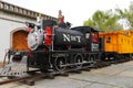 Old train with a steam locomotive, mexico city. V