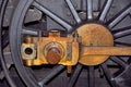 Steam locomotive wheels Royalty Free Stock Photo
