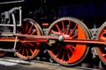 Steam locomotive wheels Royalty Free Stock Photo