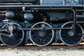 Steam locomotive wheels Royalty Free Stock Photo