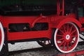 Steam locomotives, close up of wheels