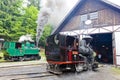 steam locomotives, Museum of Kysuce village, Vychylovka, Slovaki Royalty Free Stock Photo